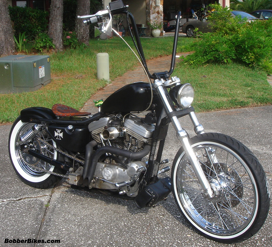 Black Custom Motorcycle