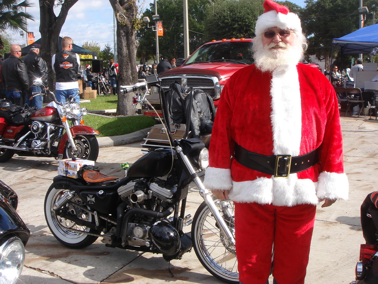 Santa Clause at the Full Throttle Event.